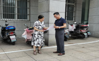 市卫健委领导来我院检查指导防汛工作
